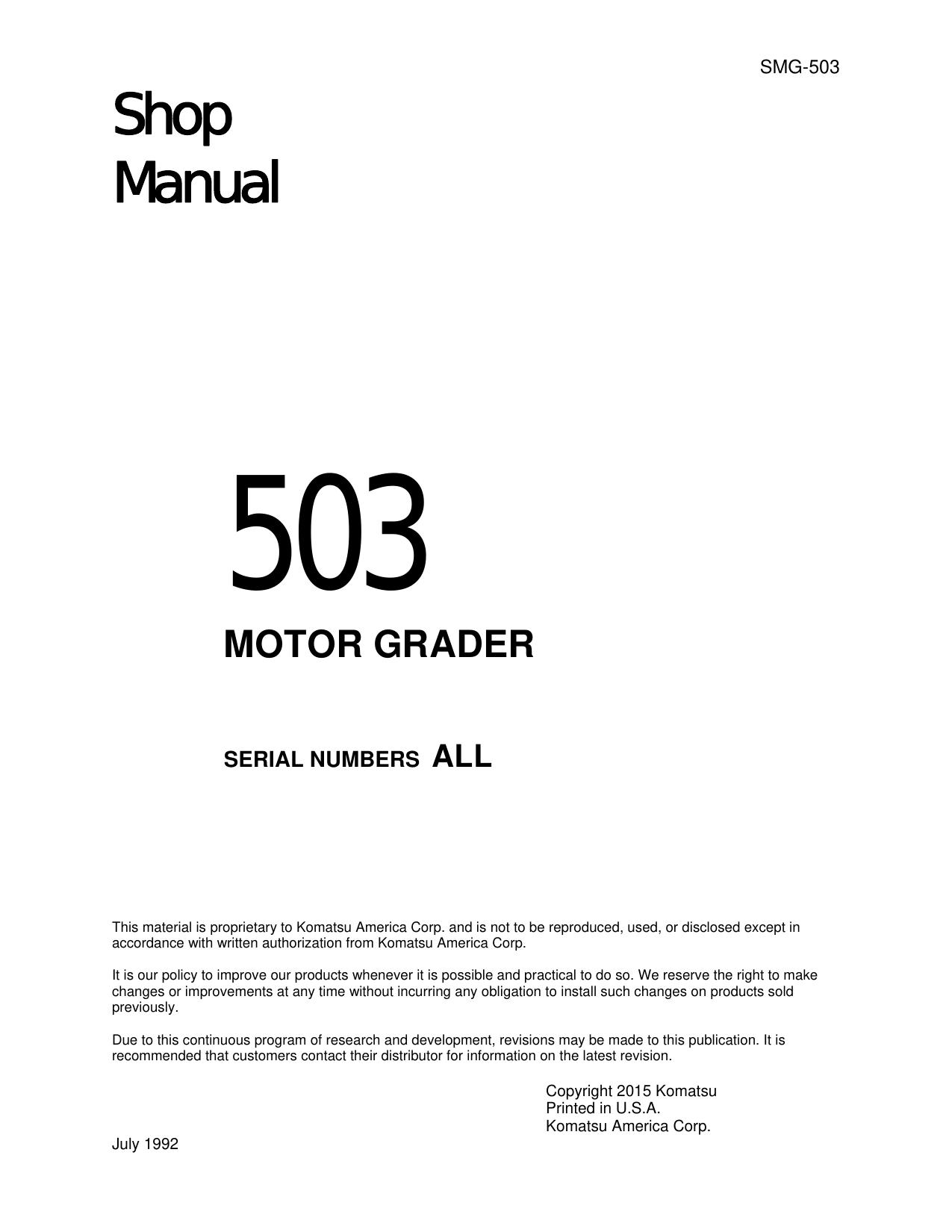 503 Shop Manual